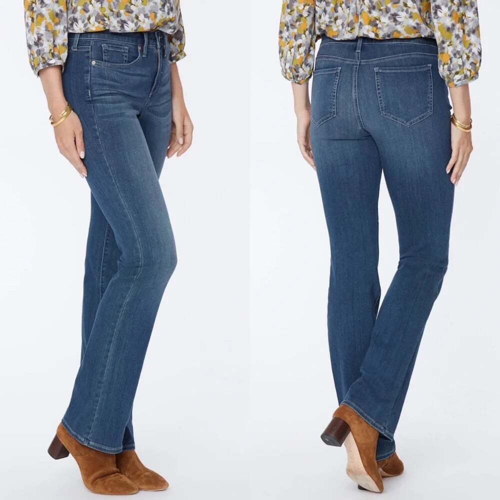 NYDJ Women 18 Barbara Bootcut Jeans Blue Stretch Liftxtuck Tech Everyday NEW